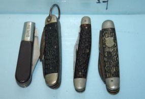 Lot of Five Barlow & Case Pocket Knives