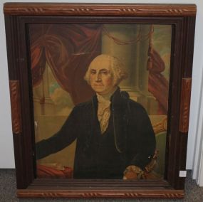 Print of George Washington Applied to Board