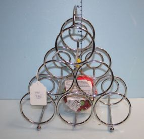 Metal Wine Rack and Coasters