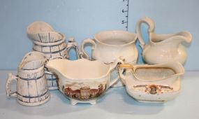 Group of Pitchers and Creamers