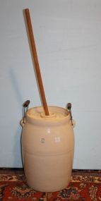 Five Gallon Butter Churn with Lid and Wooden Dasher