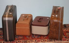 American Tourist Suitcase, Trojan Suitcase and Two Make-up Cases