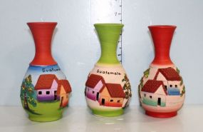 Three Pottery Vases