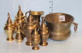 Group of Eight Brass Items