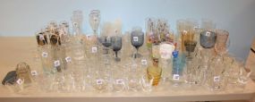 Group of Various Style and Color Glasses along with Group of Collectible Glasses