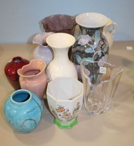 Group of Ten Various Style Vases