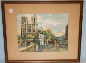 Print of a Riverwalk Market