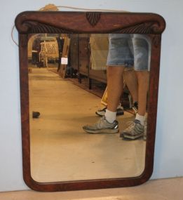Mirror in Oak Carved Frame