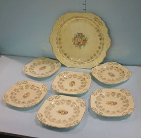 Seven Piece China Snack Set