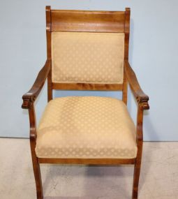 Maple Parlor Chair with Lion's Heads