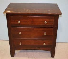Contemporary Three Drawer End Table