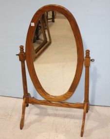 Oak Child's Cheval Mirror