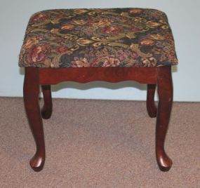 Contemporary Queen Anne Footstool