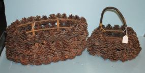 Two Pinecone Baskets