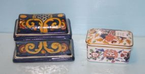 Two Decorative Porcelain Boxes