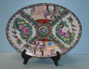 Decorative Handpainted Famille Rose Oval Platter