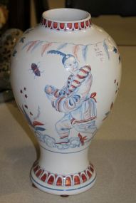 Porcelain Vase in Oriental Motif