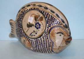 Decorative Hand Painted Pottery Fish