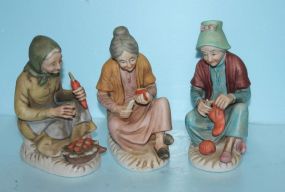 Three Bisque Figurines of Women