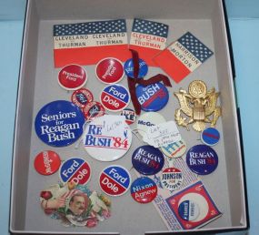 Group of Presidential Election Buttons/Vintage Items