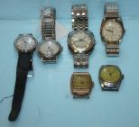 Six Men's Vintage Wristwatches