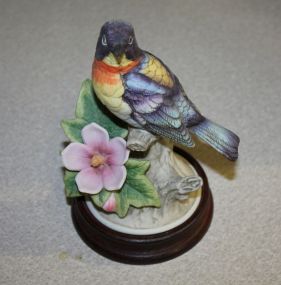 Parula Warbler Bisque Bird on Base by Andrea