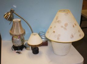 Group of Variously Sized Decorative Lamps