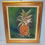 Oil Painting of a Pineapple