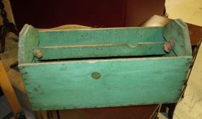 Green Wooden Tool Box