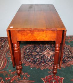 Early Cherry Reeded Leg Table
