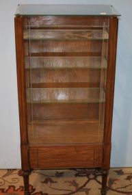 Small Display Cabinet with Glass Front, Sides and Top