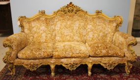 Heavily Carved French Sofa