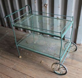 Two Tier Iron Pull Cart