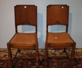 Two Oak Pub Chairs