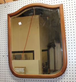 Beveled Mirror in Cherry Shield Frame