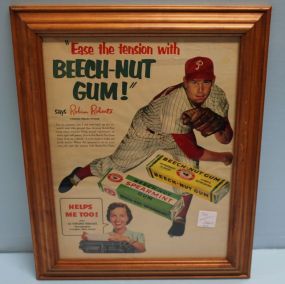 Beech-Nut Gum Advertising Picture Featuring Robin Roberts