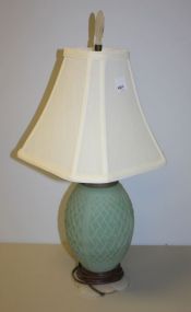Vintage Satin Glass Lamp