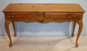 Queen Anne Style Pine Console Table