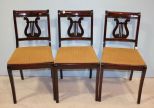 Three Lyre Back Side Chairs
