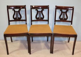 Three Lyre Back Side Chairs