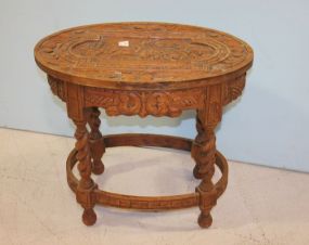 Vintage Carved Side Table