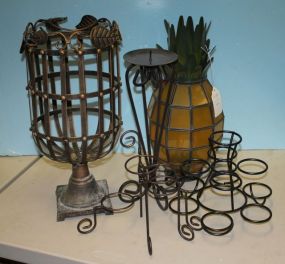 Group of Iron Stands and Candle Holders
