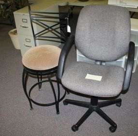 Office Chair and Bar Stool