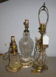 Four Glass Lamps