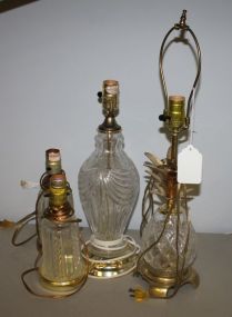 Four Glass Lamps