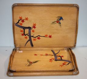 Group of Three Vintage Serving Trays