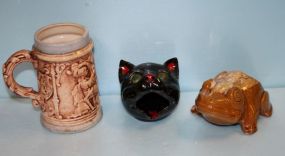 Three Pieces of Decorative Pottery Items