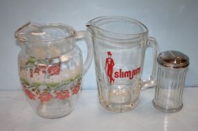 Two Pitchers and a Sugar Dispenser