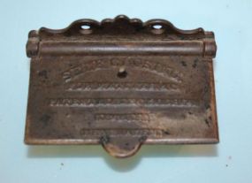 Self-Closing Antique Iron Match Box