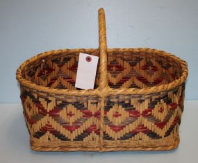 Unusual Choctaw Gathering Basket